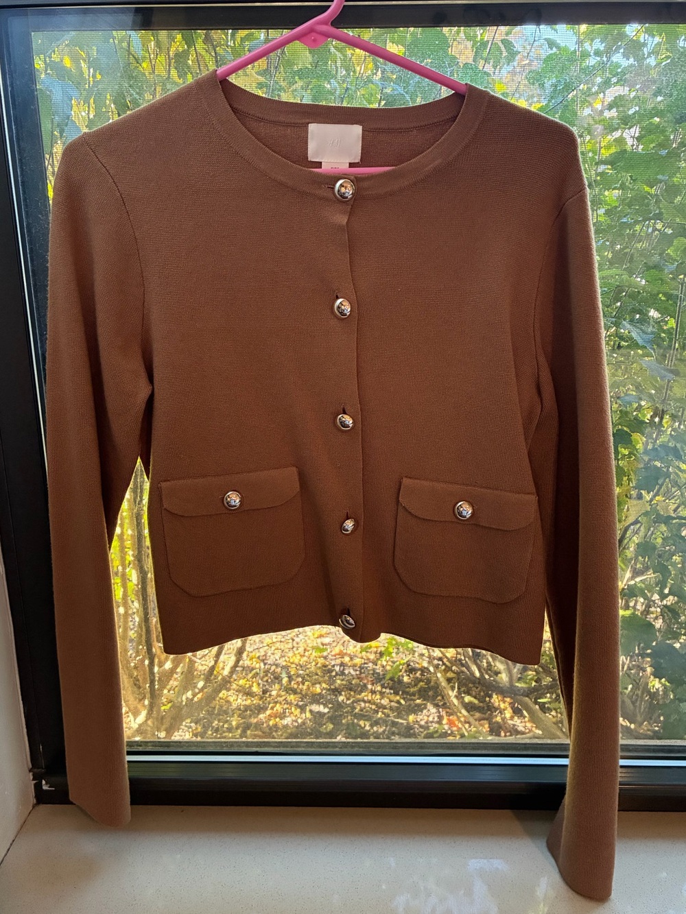 H&M Button-Front Pocket Cardigan
